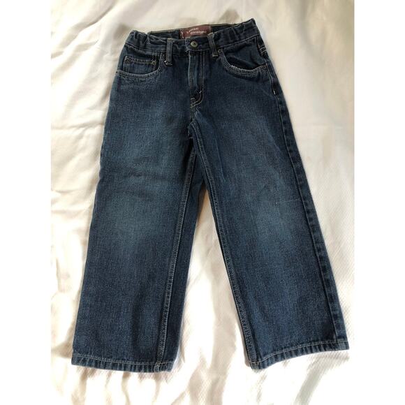 Boys Levi's loose straight fit blue jeans size 6 regular - Picture 1 of 4
